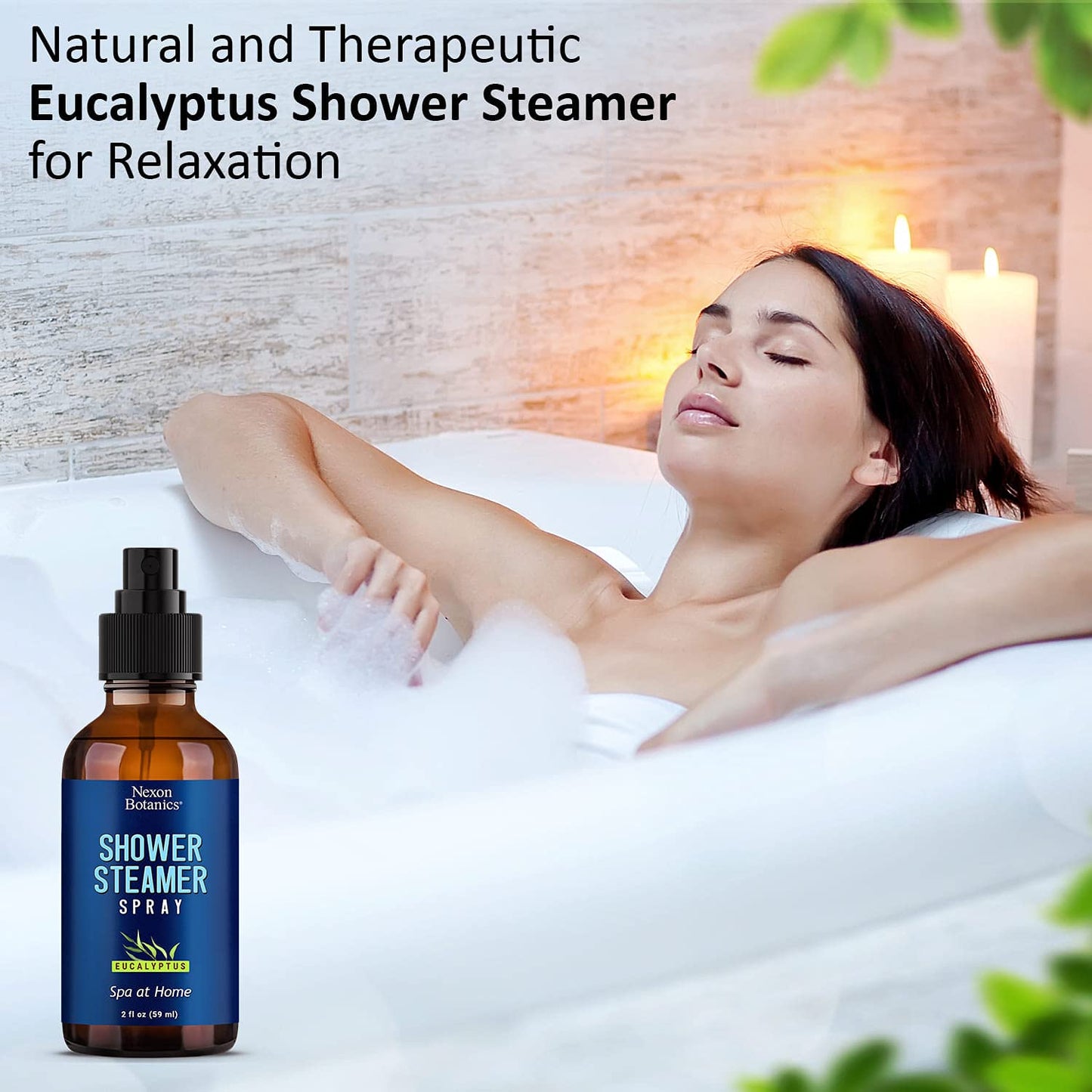 Eucalyptus Shower Steamer Spray – Nexon Botanics Aromatherapy Mist (2 fl oz)