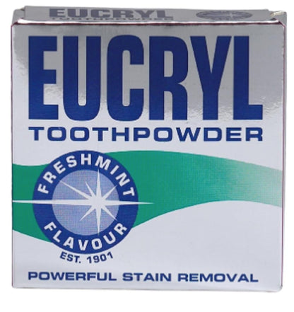 Eucryl Toothpowder Freshmint 50g – Minty Stain-Removing Tooth Powder