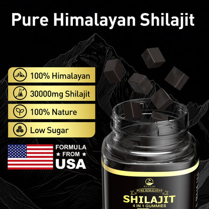 Eullsi Shilajit Gummies + Ashwagandha – 60 Count, Vegan & Non-GMO