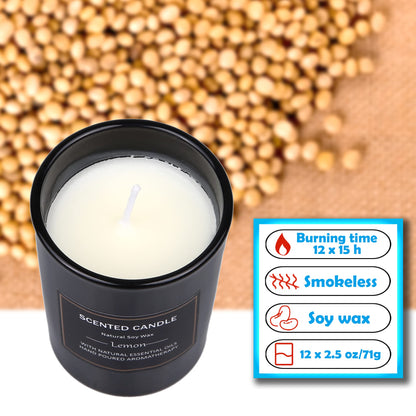 EUPNHY 12 Pack Scented Candles Gift Set - 2.5oz Soy Wax Aromatherapy Jars - Best Gifts for Women