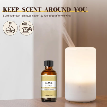 EUQEE Bay Rum Fragrance Oil with Glass Dropper – 60 ml