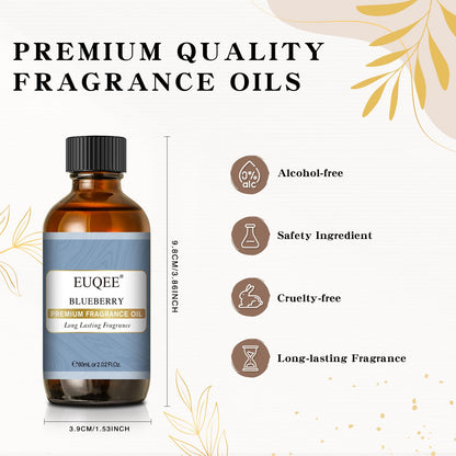 EUQEE Blueberry Fragrance Oil – Premium 2.02 Fl oz (60 ml) with Glass Dropper