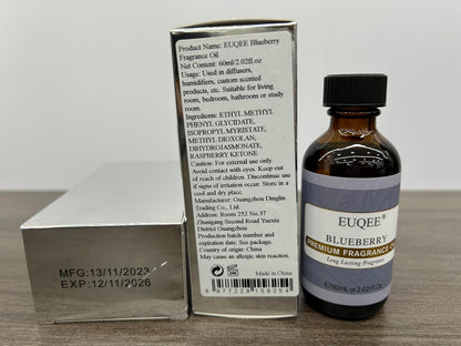 EUQEE Blueberry Fragrance Oil – Premium 2.02 Fl oz (60 ml) with Glass Dropper