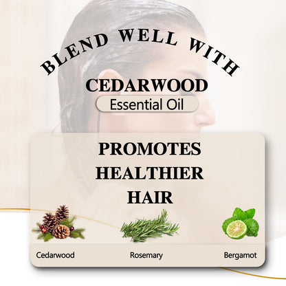EUQEE Cedarwood Essential Oil with Glass Dropper, 118mL Natural Cedarwood Oil Premium Essential Oil for Diffuser, Humidifier(4fl.oz)