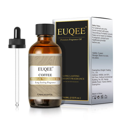EUQEE 60ML Coffee Fragrance Oil – Premium Essential Oils with Glass Dropper