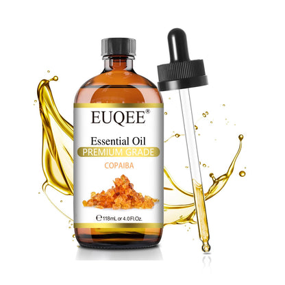 EUQEE Copaiba Essential Oil 118 ml | Pure Copaiba Oil with Dropper