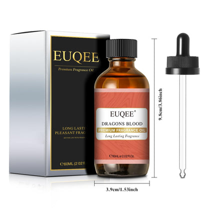 EUQEE Dragons Blood Fragrance Oil 60ml (2.02 fl oz) with Glass Dropper – Diffusers, Soap Making, Bath Bombs