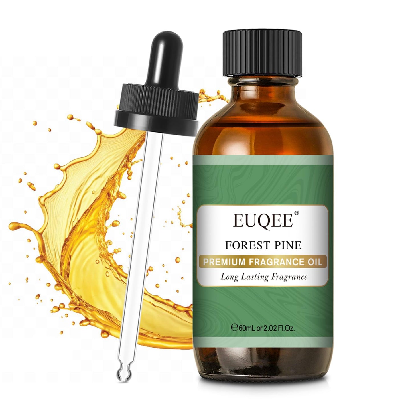 EUQEE Forest Pine Fragrance Oil – Premium 60ml / 2.02 fl oz with Glass Dropper | Diffusers, Candles, Soaps