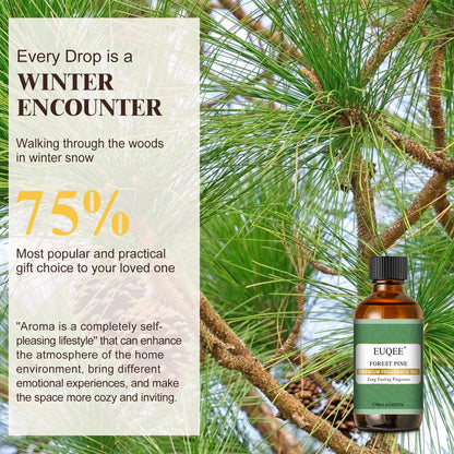 EUQEE Forest Pine Fragrance Oil – Premium 60ml / 2.02 fl oz with Glass Dropper | Diffusers, Candles, Soaps