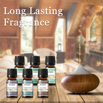 EUQEE Fragrance Oils Gift Set - Premium Woody Scents 6x10ml