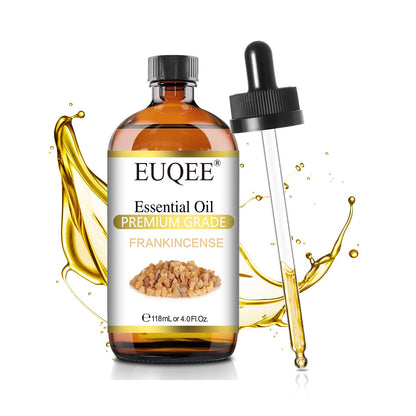 EUQEE Frankincense Essential Oil 118ml (4 fl oz) – Pure Oil with Glass Dropper