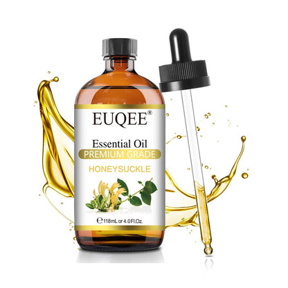 EUQEE Honeysuckle Essential Oil 118ml (4 Fl Oz) – Pure Honeysuckle Oil with Glass Dropper