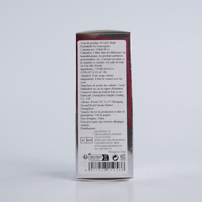 EUQEE Lemongrass Essential Oil 118ml with Glass Dropper | Premium Lemongrass Oil for Diffuser & Candle Making