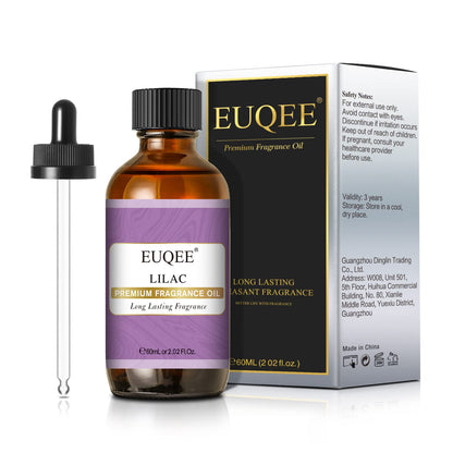 EUQEE Lilac Fragrance Oil 60ml | 2.02 Fl oz – Premium Lilac Scented Oil with Glass Dropper