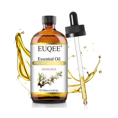 EUQEE Manuka Essential Oil 118ml – Glass Dropper, Skin Care & Diffuser