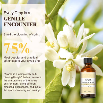 EUQEE Orange Blossom Fragrance Oils, 60ml – Glass Dropper for Diffusers, Candles & Soap