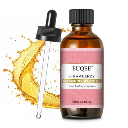 EUQEE 2.02 Fl oz Strawberry Fragrance Oil | Premium Strawberry Essential Oil with Glass Dropper – 60 ml