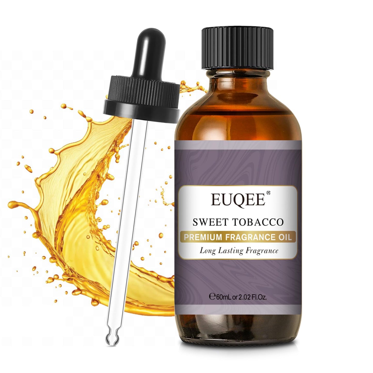 EUQEE Sweet Tobacco Fragrance Oil – 60ml (2.02 Fl oz) with Glass Dropper for Diffuser, Aromatherapy, Soap Making