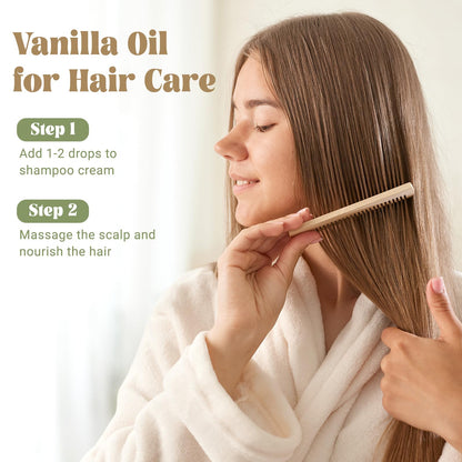 EUQEE Vanilla Essential Oil 118ml (4.0 Fl Oz) – Pure Vanilla Fragrance for Diffuser, Massage, DIY Soap & Candles