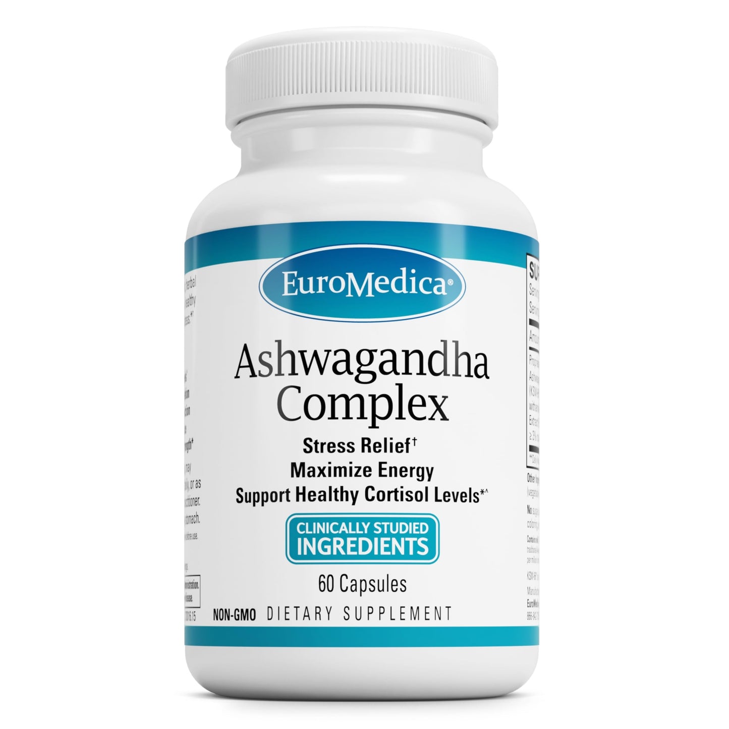 EuroMedica Ashwagandha Complex – Adrenal Health & Energy (60 Capsules)