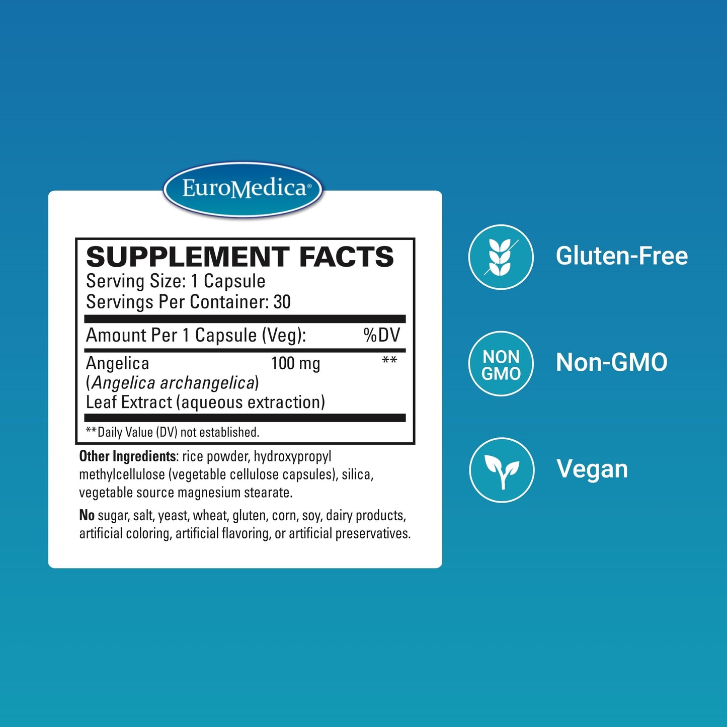 EuroMedica Bladder Manager - Bladder Health Supplement with Angelica Leaf Extract | Vegan Capsules (30)