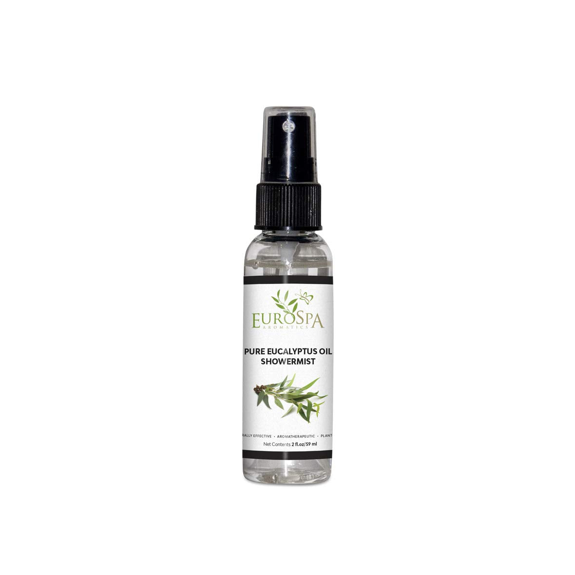 EuroSpa Aromatics Pure Eucalyptus Oil ShowerMist & Steam Room Spray – All-Natural Aromatherapy, 2oz
