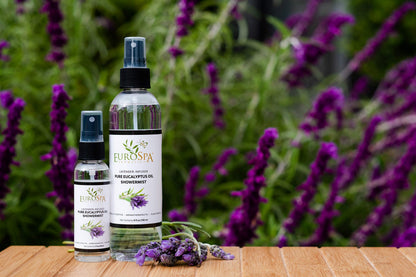 EuroSpa Aromatics Eucalyptus ShowerMist & Steam Room Spray – Lavender Infused, 2oz, 2 Pack