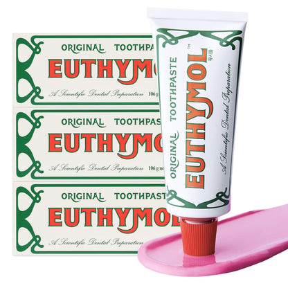 EUTHYMOL Original Pink Toothpaste – Fluoride-Free, Sensitive Teeth & Gums, Wintergreen