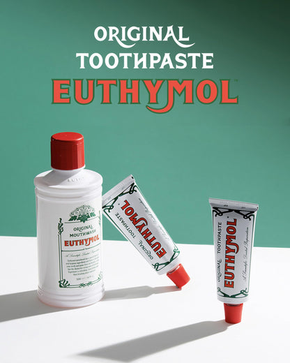 EUTHYMOL Original Toothpaste (3.7oz x5) – Fluoride-Free for Sensitive Teeth & Gums