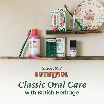 EUTHYMOL Original Pink Toothpaste - Fluoride-Free for Sensitive Teeth & Gums, 12-Hour Freshness
