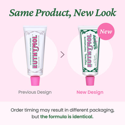 EUTHYMOL Whitening Toothpaste (3x106g) - Stain Removal & Fresh Breath