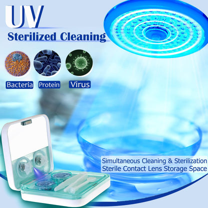EV Plus UV Cleaning Contact Lens Cleaner – 3-Pack Ultrasonic UV Lens Care Kit