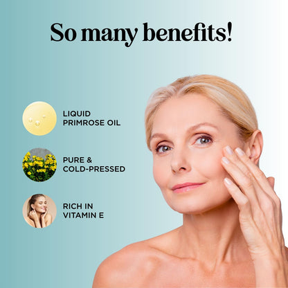 Pure Evening Primrose Oil - Cold-Pressed Skin & Hair Care