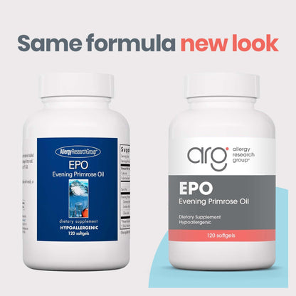 Allergy Research Group EPO Evening Primrose Oil 500mg – 120 Softgels