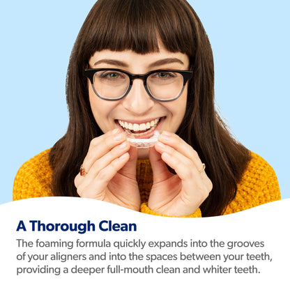 EverSmile AlignerFresh Original Clean Foam – Aligner Cleaner for Invisalign & All Clear Aligners, 25ml (2 Pack)