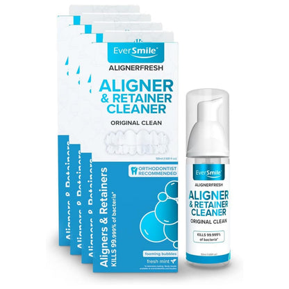 EverSmile AlignerFresh Original Clean Foam – Cleaner for Invisalign & All Clear Aligners (50ml, 4 Pack)
