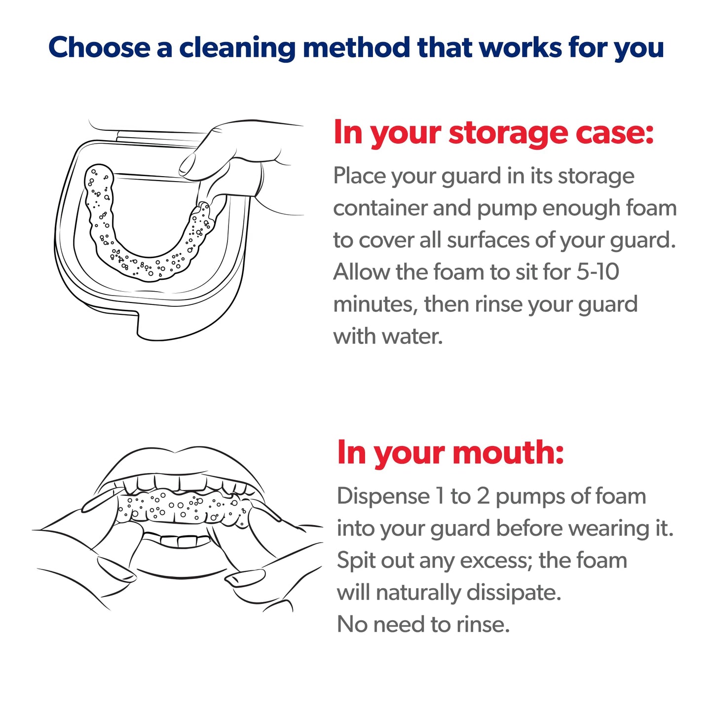 EverSmile Mouth Guard Cleaning Foam – Fresh Mint 55ml (1 Pack)