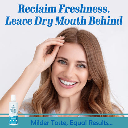 Everest Mouth Wash & Tonsil Stone Remover – Alcohol-Free Natural Mouthwash (17 fl oz) – Light Spearmint