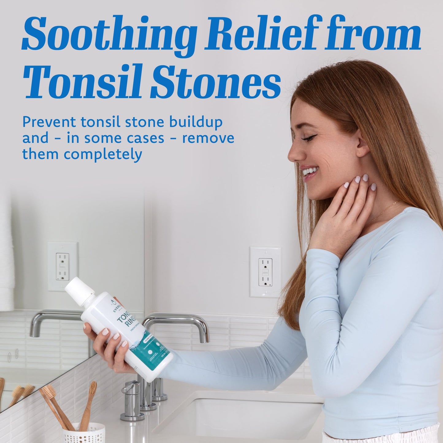 Everest Mouth Wash & Tonsil Stone Remover – Alcohol-Free 17 fl oz