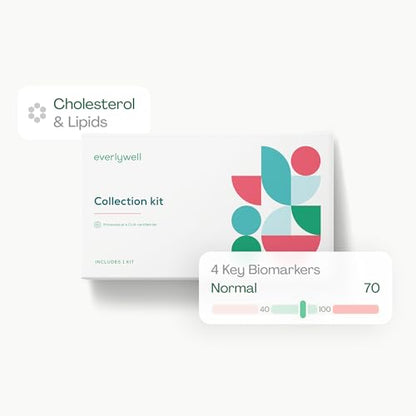 Everlywell Cholesterol and Lipids Test - At-Home Collection Kit | CLIA-Certified Lab Results in Days | Ages 18+