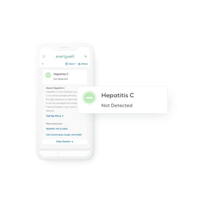 Everlywell Hepatitis C Test - At-Home Collection Kit | Discreet, Accurate Results | CLIA-Certified Lab | Ages 18+