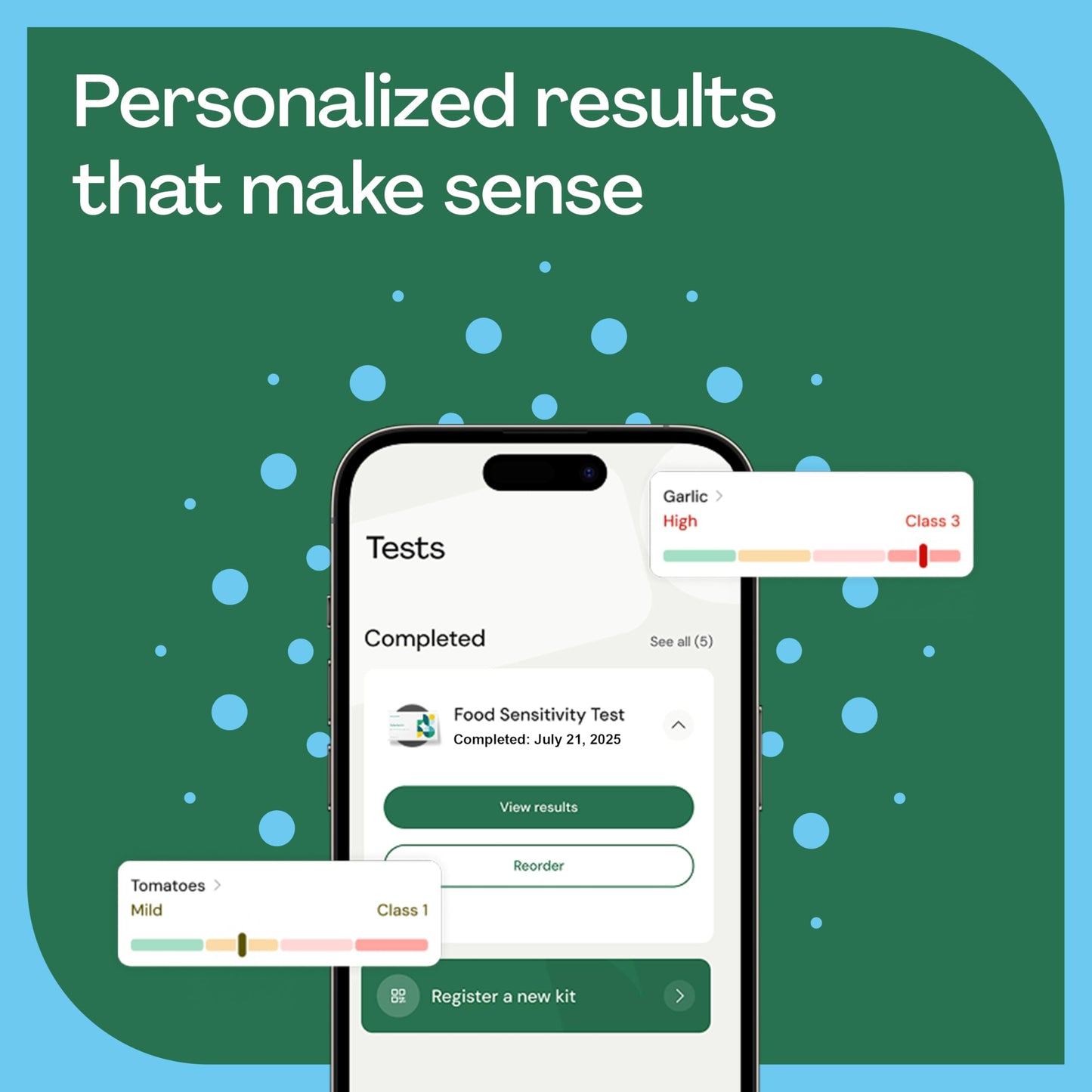 Everlywell Food Sensitivity Comprehensive Test - Learn How Your Body Responds to 204 Foods - At-Home Collection Kit - CLIA-Certified Labs - Ages 18 Plus