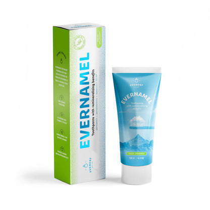 Evernamel Natural Enamel Repair Toothpaste - Fresh Spearmint, 4.3oz (Stannous Fluorie 0.45%)