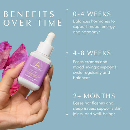Every Phase by Apothékary — Natural Hormone Support Drops, 1 oz, 30 Servings