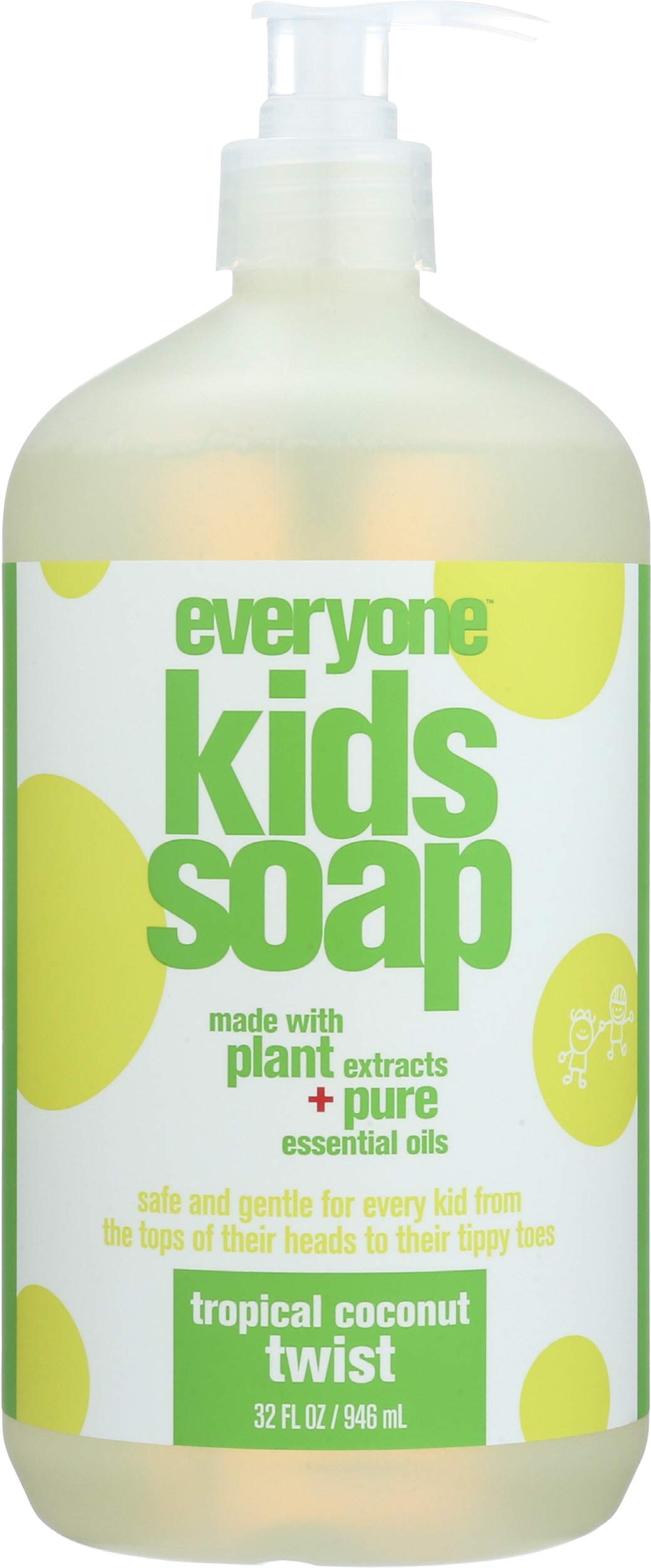 Everyone 3-in-1 Kids Soap Tropical Coconut 32oz (6-Pack)