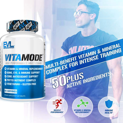 EVL Advanced Daily Multivitamin for Men | VitaMode Active – Energy, Immunity, Bone & Muscle Support