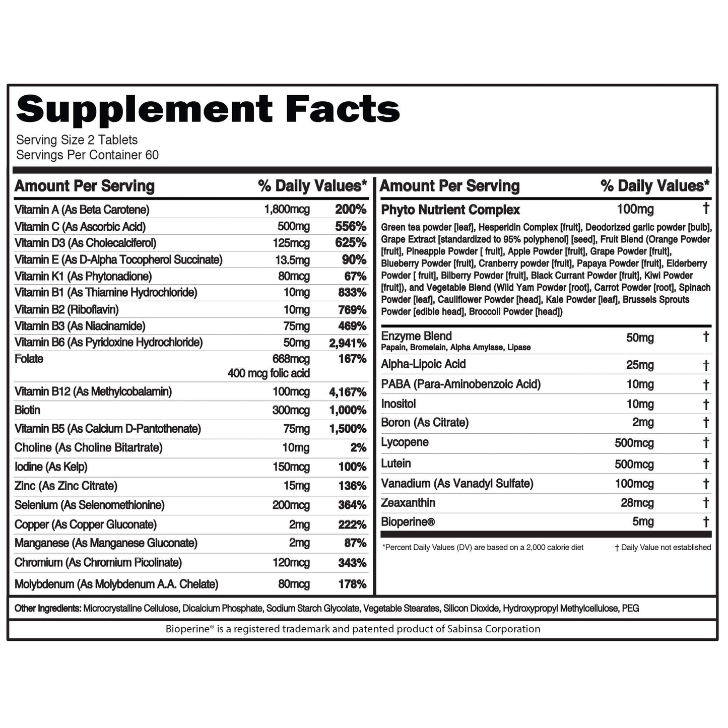 EVL Advanced Daily Multivitamin for Men | VitaMode Active – Energy, Immunity, Bone & Muscle Support