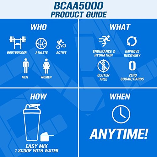 EVL BCAAs Amino Acids Powder – 5g BCAA 2:1:1 for Post-Workout Recovery & Stim-Free Pre-Workout – Cherry Limeade