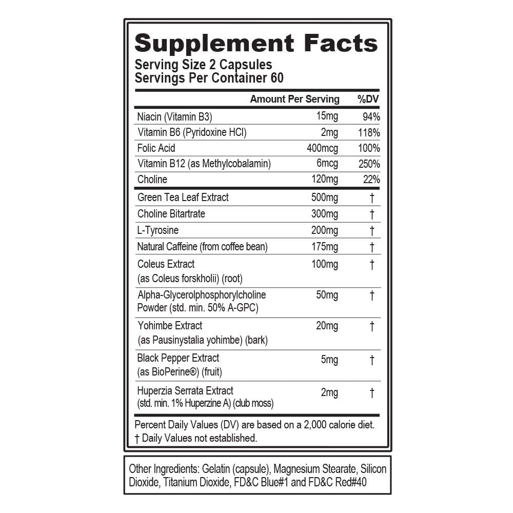 EVL Thermogenic Fat Burner – Fast Acting Weight Loss & Energy | Trans4orm Green Tea, 60 Servings