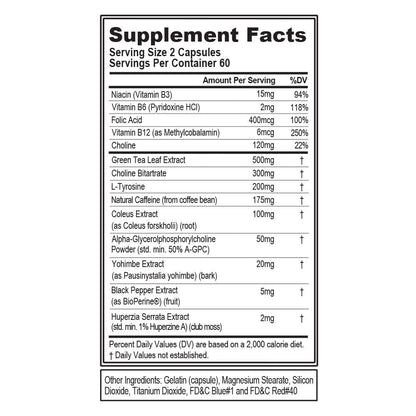 EVL Thermogenic Fat Burner – Fast Acting Weight Loss & Energy | Trans4orm Green Tea, 60 Servings